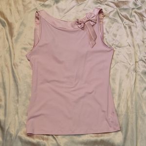Bebe pink scoop neck sleeveless blouse